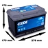 Excell EB712 Starterbatterie 71Ah 670A + 10g Batterie-Pol-Fett