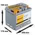 Starterbatterie EFB 60Ah 640A L2 + 10g Pol-Fett