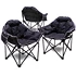 3x Gepolsterter Campingstuhl - Moon Chair - Faltbar