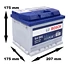 Starterbatterie S4 001 44Ah 440A 12V + 10g Pol-Fett